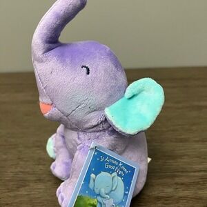 Ann Whitford Paul If Animals Kissed Good Night‎ Elephant Plush
